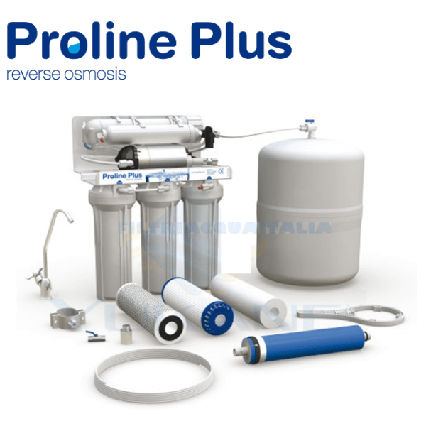 Kit Ricambio Filtri Per Osmosi Inversa 5 Stadi – 4 Pezzi Standard 10" (Sedimenti, GAC, CTO, Post-filtro) – Made In Europa AQUAFILTER
